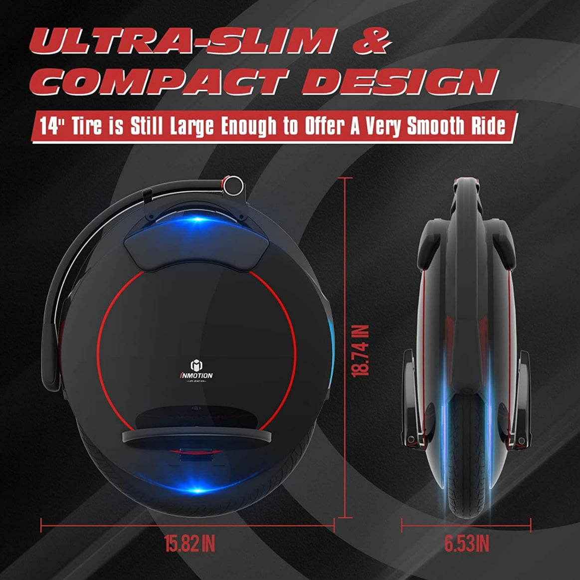Inmotion V5F Electric Unicycle – skyten