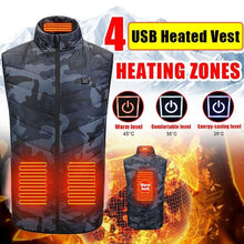 Load image into Gallery viewer, 2020 Heated Vest USB Winter Thermal Jacket
